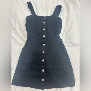 H&M Black Button-Down Dress
